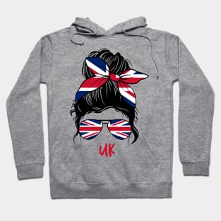 Uk  Girl, UK  girlfriend, UK Messy bun, British  Girl, british  girlfriend, British Messy bun Hoodie